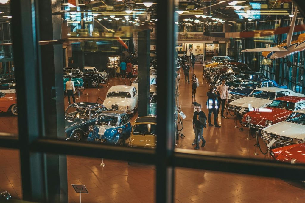 buyers attending car auction