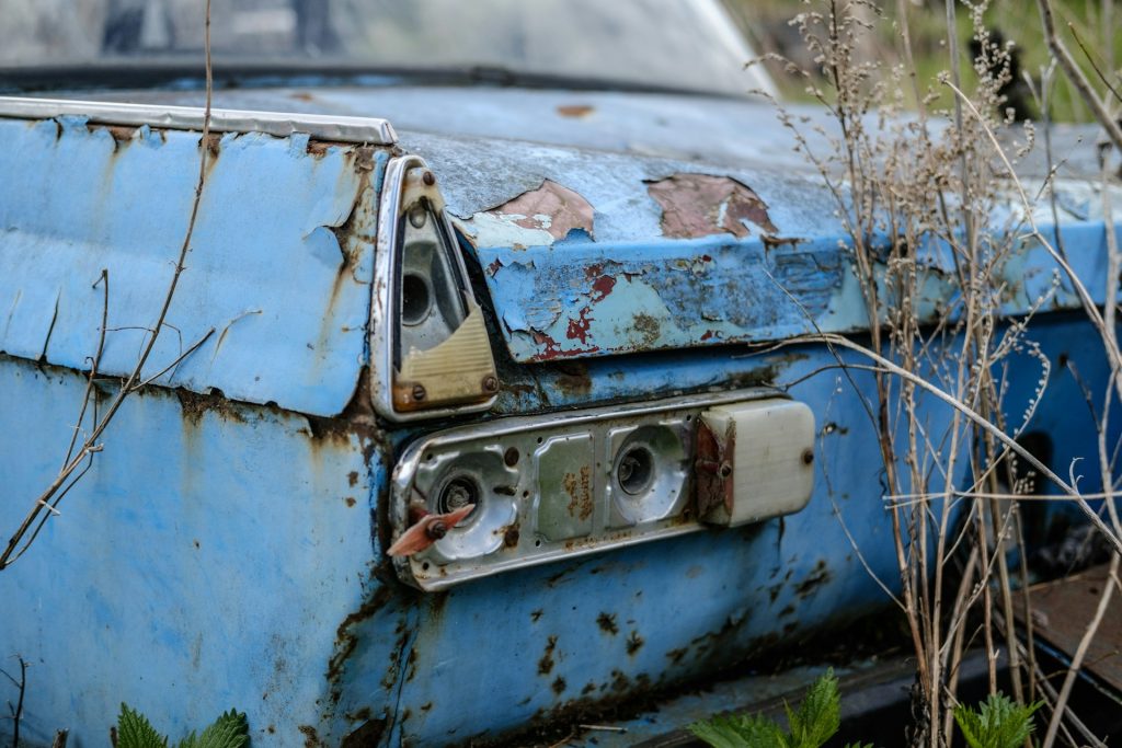 salvage sedan car
