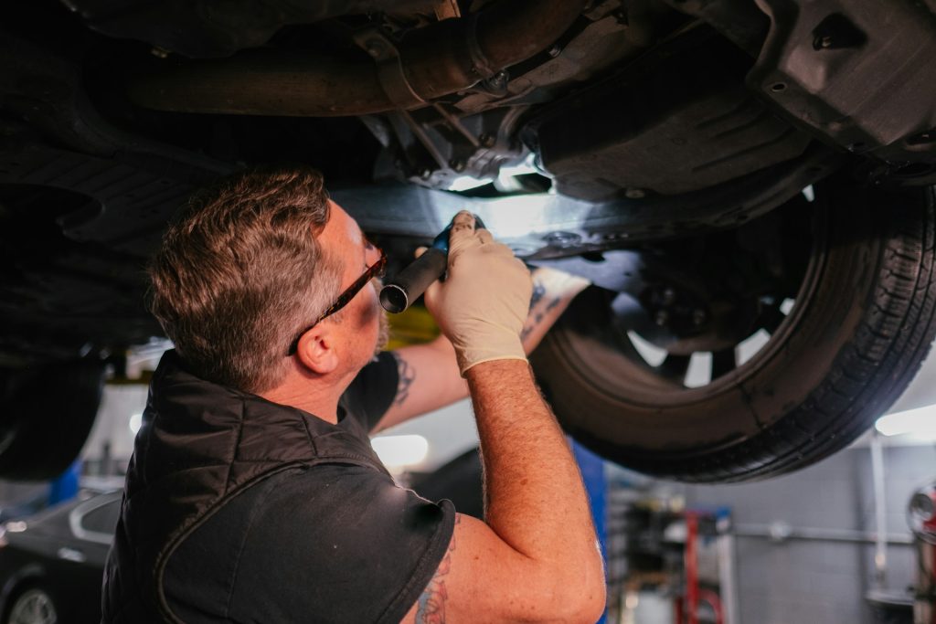 car repairs in progress